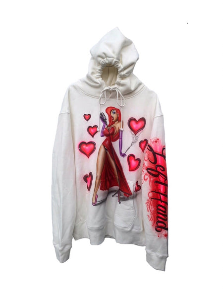 TUKU ROMOKO EXCLUSIVE EDITION BETTY PIKACHU GRAFFITI HAND PAINTED SWEATSHIRTS - boopdo