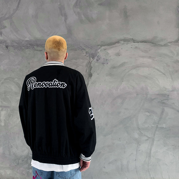 JERMO RHYMONSTER RENOVATION OLD SCHOOL BASEBALL JACKETS - boopdo