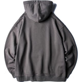 SELFIZA FLAME EYE FACE PRINT PULLOVER HOODIE WITH KANGAROO POCKET - boopdo
