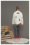 TYAKASHI ALL OVER PRINT DENIM JACKET IN WHITE - boopdo