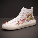 JHINOX SPACIT EMBROIDERED LIGHTWEIGHT CANVAS SNEAKER WITH JELLY SOLE - boopdo