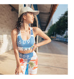 BOOPDO DESIGN ALL OVER PRINT SPORTS BRA AND LEGGINGS CO ORD - boopdo