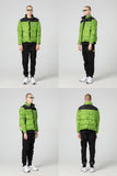 NFWYS FIZOLA HOLOGRAPHIC HIGH NECK BOMBER JACKET IN GREEN CAMO - boopdo