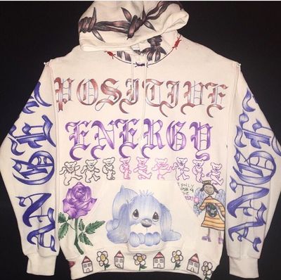 TUKU ZANNA DIABLO EXCLUSIVE HAND PAINTED GRAFFITI UNISEX HOODIES - boopdo