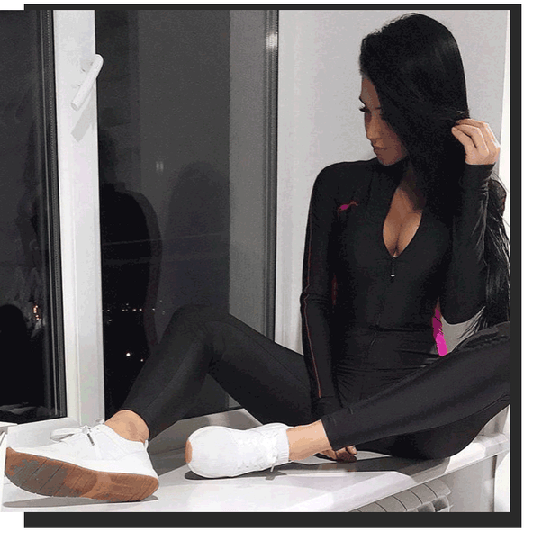 ROMPER SHEMODA TIGHT FITTING YOGA FITNESS JUMPSUIT - boopdo