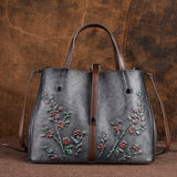 ENVIYO VIRGA BAOTOU LEATHER TOTE BAGS - boopdo