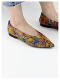 LUXE SEVEN DESIGN POINTED LOAFER IN MULTI - boopdo