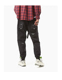 YOPPO EVOLUA MULTI POCKET TAPERED SWEATPANTS IN BLACK - boopdo