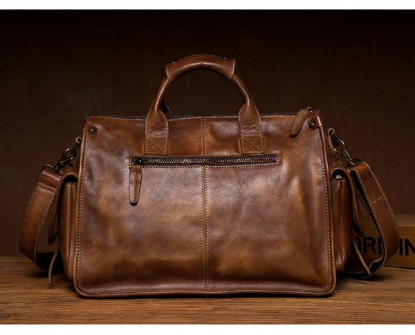 MANTIME FOURTH NEW YORK DESIGN HANDMADE LEATHER TOTE BAG - boopdo