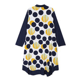 STELLA MARINA COLLEZIONE LONG SLEEVED DOTTED DRESS - boopdo
