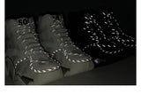 CLARENCE JOSE GLOW IN THE DARK LEATHER HIGH TOP SNEAKER - boopdo