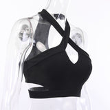 ZUMBA GIRLS CROSS NECK CROP TOP WITH KEYHOLE - boopdo