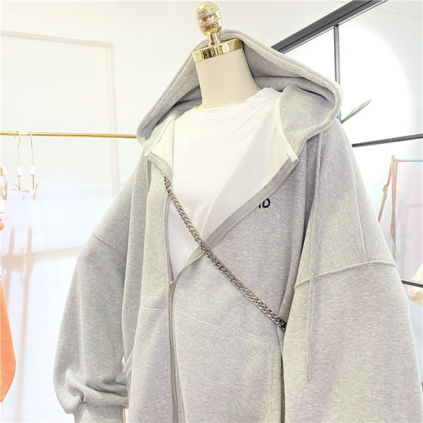 SIMDA ZIP UP HOODIE - boopdo