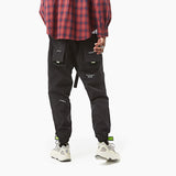YOPPO EVOLUA MULTI POCKET TAPERED SWEATPANTS IN BLACK - boopdo