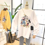 SIMDA LONGLINE SWEATSHIRT WITH DISNEY PRINT - boopdo