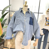 SIMDA DENIM WESTERN SHIRT - boopdo