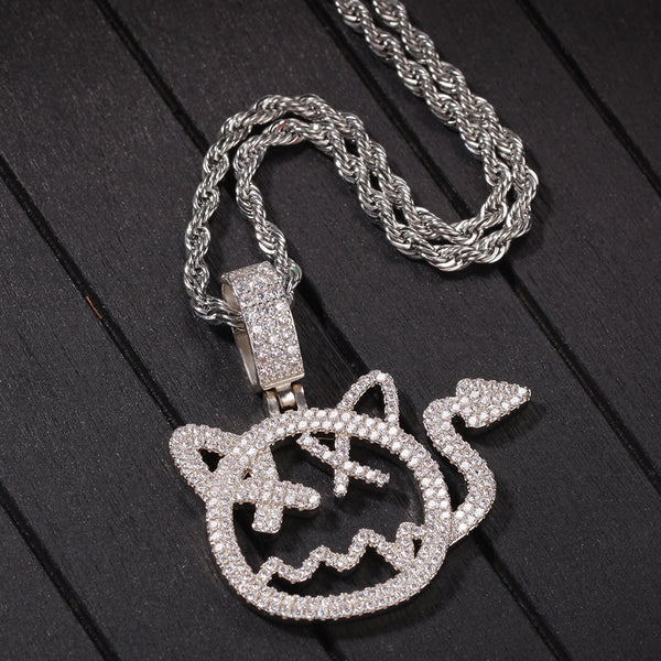 TUG WILLIA CARTOON LITTLE DEVIL CHAIN COPPER NECKLACE - boopdo