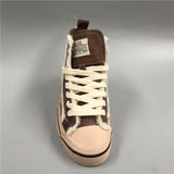 BOOPDO DESIGN HIGH TOP TRAINERS WITH FAUX FUR LINE DESIGN - boopdo