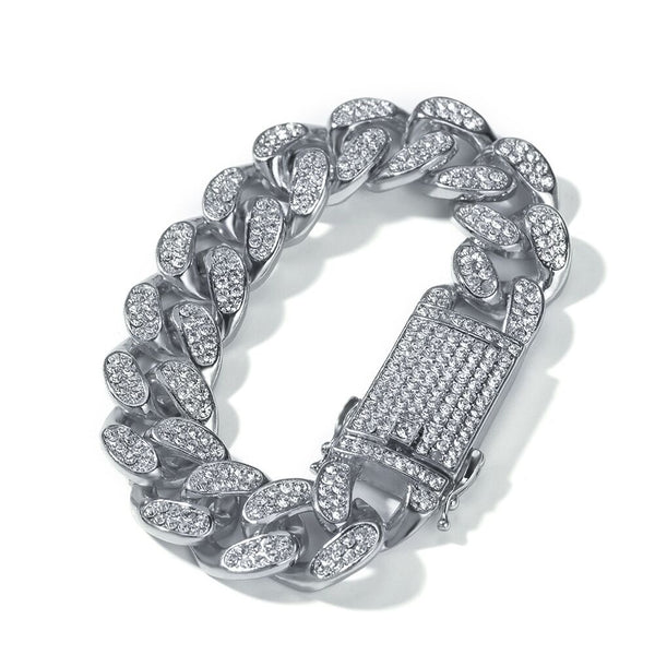 ZACK DONNA AUSTRIAN RHINESTONE CUBAN HIP HOP RAP CHAIN - boopdo