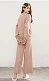 LEDDIN KNITTED HIGH NECK JUMPER AND TROUSERS CO ORD - boopdo