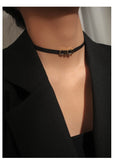 UZL DESIGN CICI CHOKER NECKLACE IN GOLD PLATED - boopdo