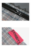 ZAHARA JAMAC PLAID BASIC DESIGN COTTON BOMBER JACKET - boopdo