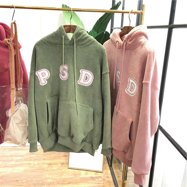 SIMDA PATCHWORK WARM UP HOODIE - boopdo