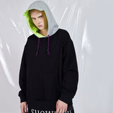 ABOW LIFE BOOPDO CONTRAST COLOR UNISEX HOODIE PULLOVERS - boopdo