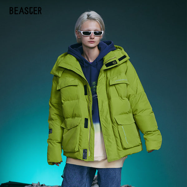 BEASTER HYPE BEAST WESTERN STYLE DUCK DOWN HOODED JACKET - boopdo