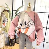 SIMDA LARGE BUGS BUNNY PRINT SWEATSHIRT - boopdo