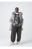 SWAGGER SHOTE MID LENGTH FAUX FUR COLLAR HOODED JACKET - boopdo