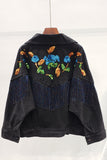 STILOTTA PUFFLO RETRO STYLE DENIM JEAN JACKET WITH TASSEL SEQUIN - boopdo