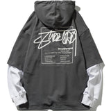 ALPOLZA STORT ROYD GRAFFITI TWO PIECE PULLOVER HOODIE - boopdo