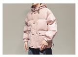 IVORY SWAGGER WOSHIHEC MULTI POCKET STREET CLOTHING HOODED JACKET - boopdo