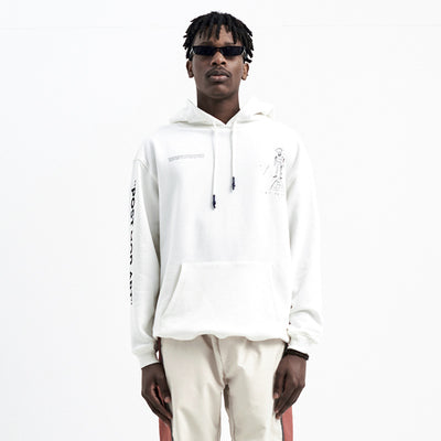 SHOTE SINN HE ON THE EDGE POST MOD ART HOODIE SWEATSHIRT - boopdo