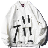 VIGOLAMO OBLIQUE HIGH NECK BASEBALL WINDBREAKER JACKET - boopdo