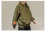 ZAHARA ZADLIE FAUX FUR HOODIE PULLOVER WITH KANGAROO POCKET - boopdo
