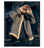 MR TANZO LOZZO MOUNTAINEER OUTDOOR STYLE VELVET JACKET - boopdo