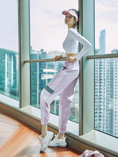 BOOPDO LOLI DESIGN THREE STRIPE TRACK PANTS - boopdo