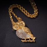 FOOGIE OWL MAGIC MONEY STAINLESS STEEL PENDANT NECKLACE - boopdo