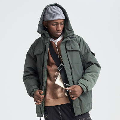 SHOTE SINN HE ON THE EDGE JAPANESE DESIGN REED HOODED JACKET - boopdo