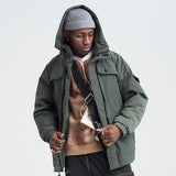 SHOTE SINN HE ON THE EDGE JAPANESE DESIGN REED HOODED JACKET - boopdo