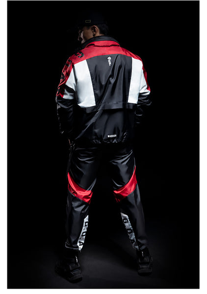 MONSTER GUARDIANS TRACK JACKET WITH COLOR BLOCKING - boopdo