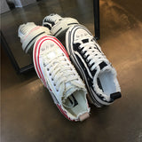 LUXE SEVEN DESIGN RETRO TRAINERS WITH CHUNKY SOLE - boopdo