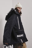 MAMC MORE THAN DOPE DOUBLE POCKET FAUX FUR COLLAR HOODED JACKET - boopdo