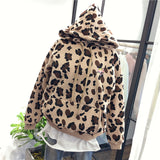SIMDA LEOPARD HOODIE WITH EMBROIDERY - boopdo