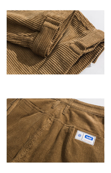 FOSS BOTTERA CORTEZA CORDUROY CASUAL SWEATPANTS - boopdo