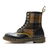 MOBONNIE QUEEN STUDIO HANDCRAFT 8 HOLE HIGH TOP PLAID WOMEN BOOTS - boopdo