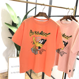 SIMDA DAFFY DUCK T SHIRT WITH CHEST PRINT - boopdo