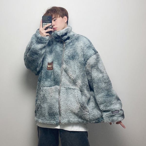 COMU GANJA KOREAN URBAN STYLE WOOLEN THICK JACKET - boopdo